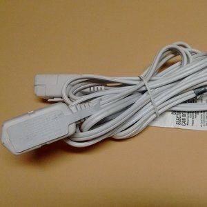 Jason E184278 K-3 Single Male to Dual Female 6 Plug 6 Ft. White Extension Cord